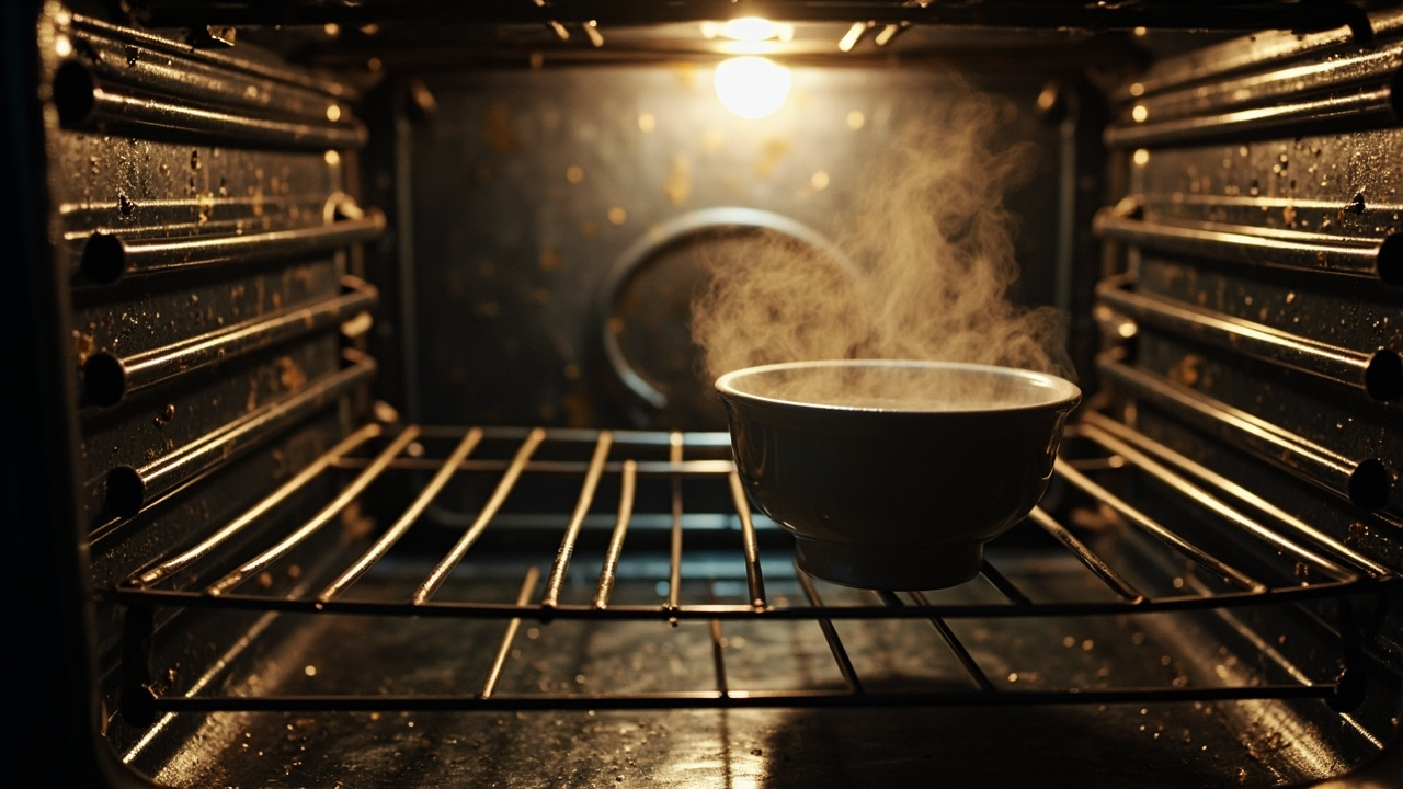 This Simple Water Bowl Trick Cleans Your Oven in Under 20 Minutes